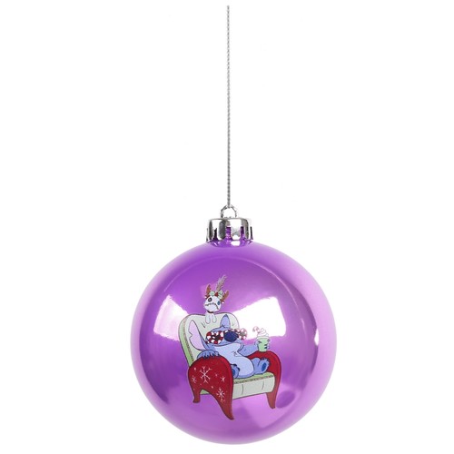 DISNEY Stitch Christbaumkugelset, Christbaumschmuck, Kunststoff, 4 Stück - Bild 8 von 9