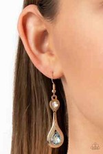 Paparazzi  Dazzling Droplets Multi Dangle Earrings  "Prettier in Person"