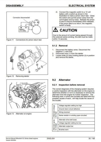 Manual de servicio del motor Mitsubishi L2A L2C L2B L3A L3C L3E entregado hoy - Imagen 2 de 4