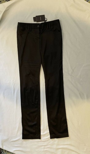 NUEVO CON ETIQUETAS $1228 Dolce & Gabbana 40 6 Pantalones Pantalones Esmoquin Negro Techno Satinado tiro bajo - Imagen 6 de 6