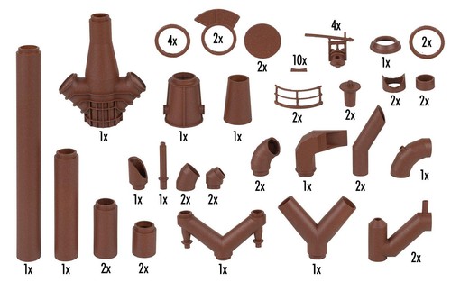 Neuheit Faller Spur H0 1:87 Großes Rohrleitungsset  180328 - Bild 1 von 6
