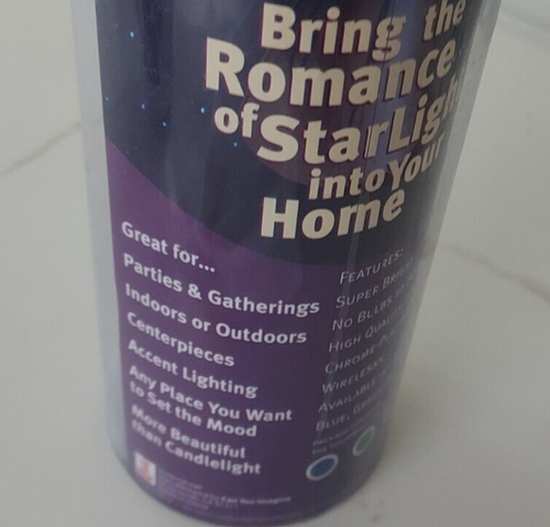 StarLight Fiber Optic Wire Table Light Blue Chrome Base - Picture 5 of 7