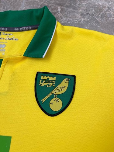 Norwich City 2012 2013 Home Shirt Football Soccer Jersey Errea Size M Men's - Picture 13 of 20