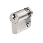 ABUS 55008 E60NP Euro Demi Cylindre Nickel Perle 10mm/30mm Visi