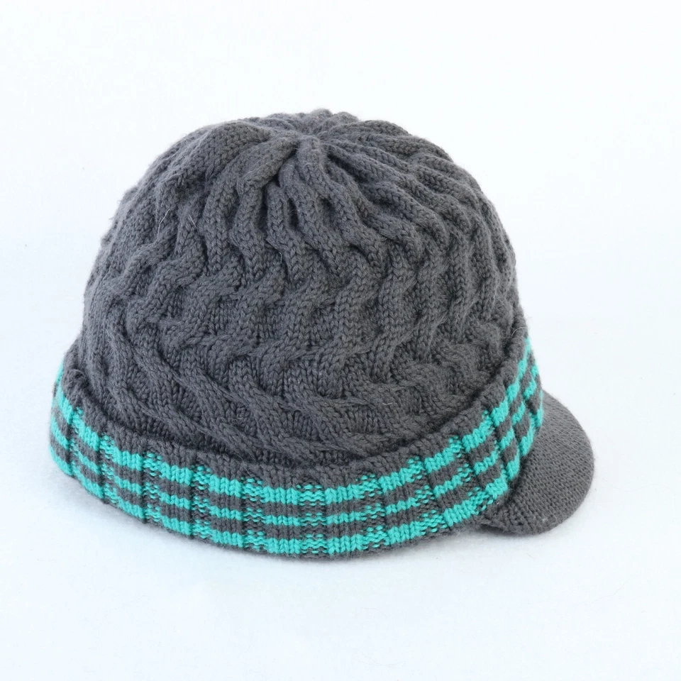 GORRO VISERA ACANALADO 100% MERINO LULULEMON UNISEX TALLA ÚNICA GRIS AZUL Foto 3 de 4