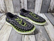 Keen Uneek Youth Size 4 Sandals Water Shoes Outdoor Hiking Neon Green Black Boys