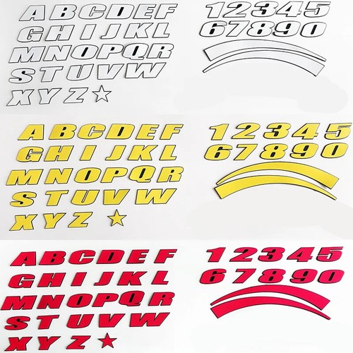 2.7cm Height Car Tire Wheel Stickers Car Tuning Universal 3D Lettering Sticker - Picture 3 of 17