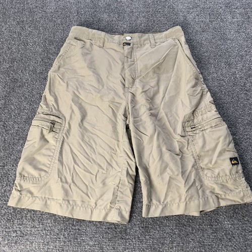 Quiksilver Boys Youth Cargo Shorts Outdoor Hiking Beige Size 27 - Picture 1 of 16