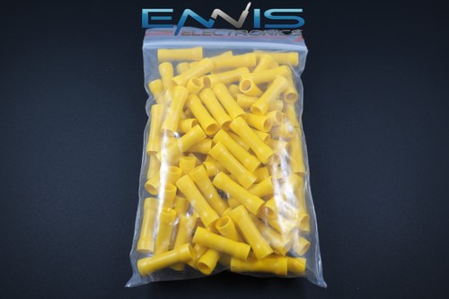 10-12 GAUGE 200 PK VINYL BUTT CONNECTOR CRIMP TERMINAL WIRE CAR HOME ELECTRICAL - Picture 2 of 4