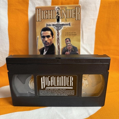 Highlander "Counterfeit" VHS Tape Vintage Movie Collectible  - Foto 3 di 5