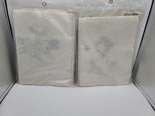 Lote De 7 NOS Bucilla, Kugel-vogart, Estampado Punto De Cruz, Bordado - Imagen 8 de 16