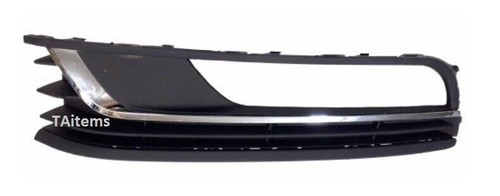 PAIR / SET FRONT BUMPER LOWER GRILL CHROME TRIM FIT FOR VW PASSAT (B7) 2010-2015 - Picture 7 of 9