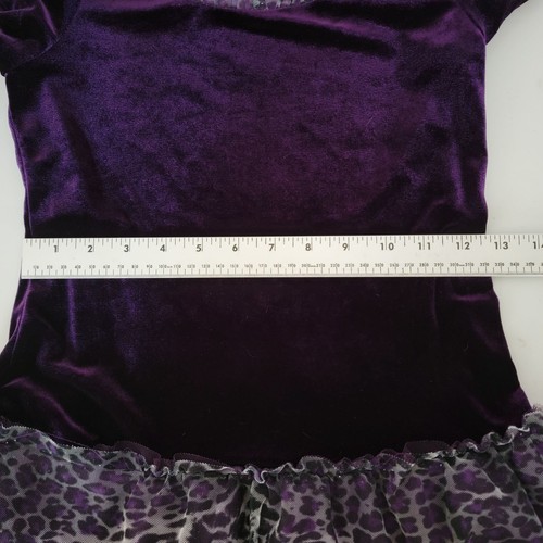 Jona Michelle Girls Party Dress Sz10 Purple Velvet Tiered Layers & Lace Holiday - Picture 12 of 18