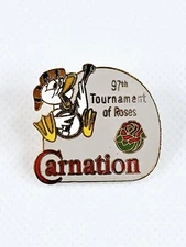 Rose Parade 1986 Carnation Foods 97th Tournament of Roses Lapel Pin Duck Banjo