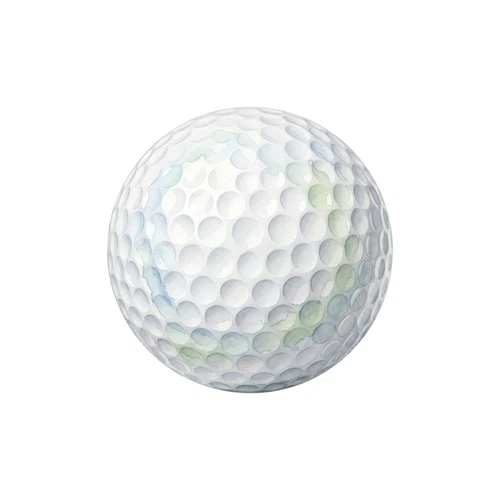 Golf Ball Self Adhesive Sticker