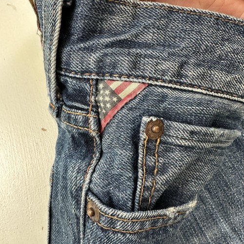 Ralph Lauren Denim & Supply Jeans Mens Actual 37x32 Blue Straight Distressed - Picture 9 of 14