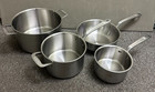 Made In Cookware - 5 Ply Stainless Clad Saucepan Set - 8qt,4qt,3qt,2qt - Italy