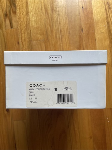 Coach Kirby Q999 Black And Gray Lace Up Women’s Sneakers Shoes Size 7.5 M - Picture 6 of 6