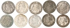 3. Reich Lot 10 x 2 Mark Silber 1933 Martin Luther J.352   ss  139606