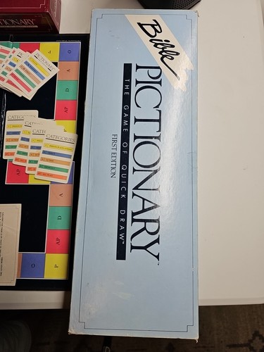 Vintage Pictionary Bible + 2nd Edition Charades Game 100% Complete! Great Cond.