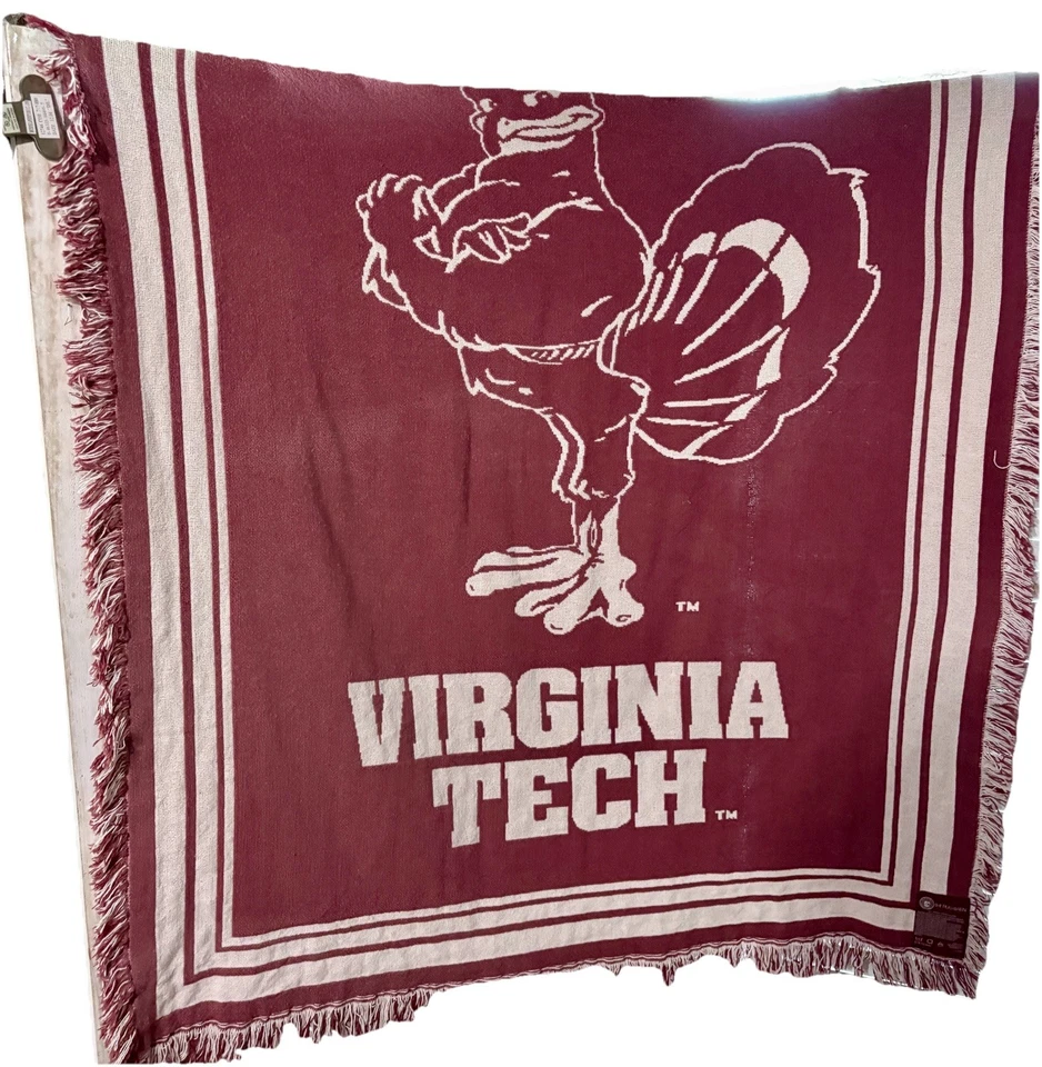 Virginia Tech Hokies Manta Tapiz La Alfombra Granero EE. UU. Deportes Colegiales Foto 3 de 4