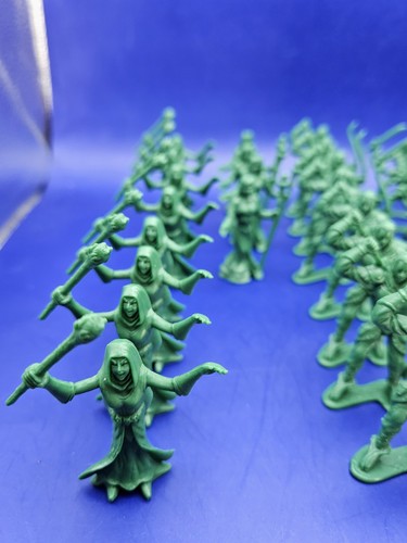 Mythical Warriors Fantasy grüne Kunststofffiguren 2" Markenlos 23 Stück - Bild 16 von 20