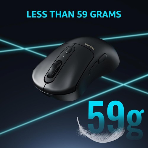 Pro Gaming Mouse Wireless Black 30000 DPI 8KHz Polling 1+8 Programmable Buttons - Picture 7 of 9