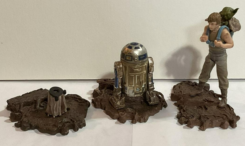 Star Wars OTC Luke Skywalker, Yoda & R2-D2 Dagobah Training - Numbers 1, 2 & 4.