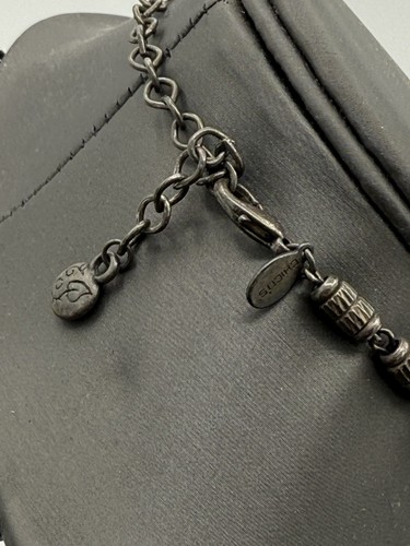 Beautiful Chicos 16" Pendant Necklace Silver & Brown Tones - Picture 5 of 8