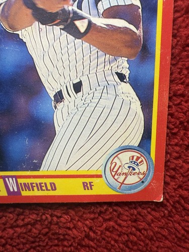 Vintage 1990 Dave Winfield New York Yankees Score MLB Baseball Trading Card 307 - Foto 7 di 12