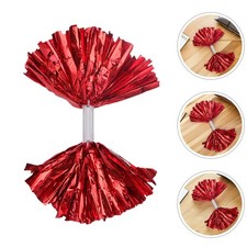 4 Pcs Cheer Pompom Props Cheerleading Hand Flower Cheerleader Pompoms