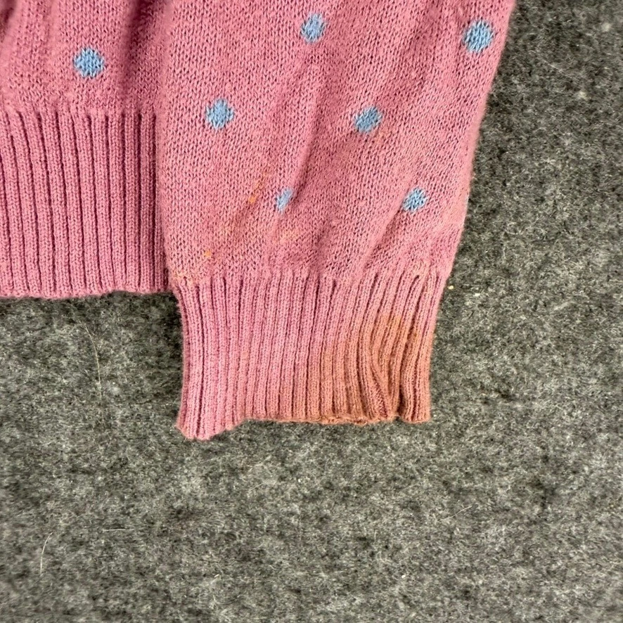 Cárdigan Matilda Jane Niños 18-24M Rosa Azul Lunares Volantes Botones Adorable Foto 4 de 4