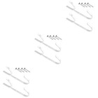 3 Sets Garden Hose Bracket Pool Pole Hangers Hanging Hook Gardening