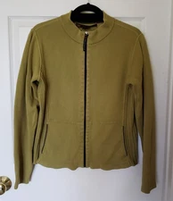 Red Maple Sportswear Womens Full Zip Sweater Jacket Organic Cotton Pockets M Med