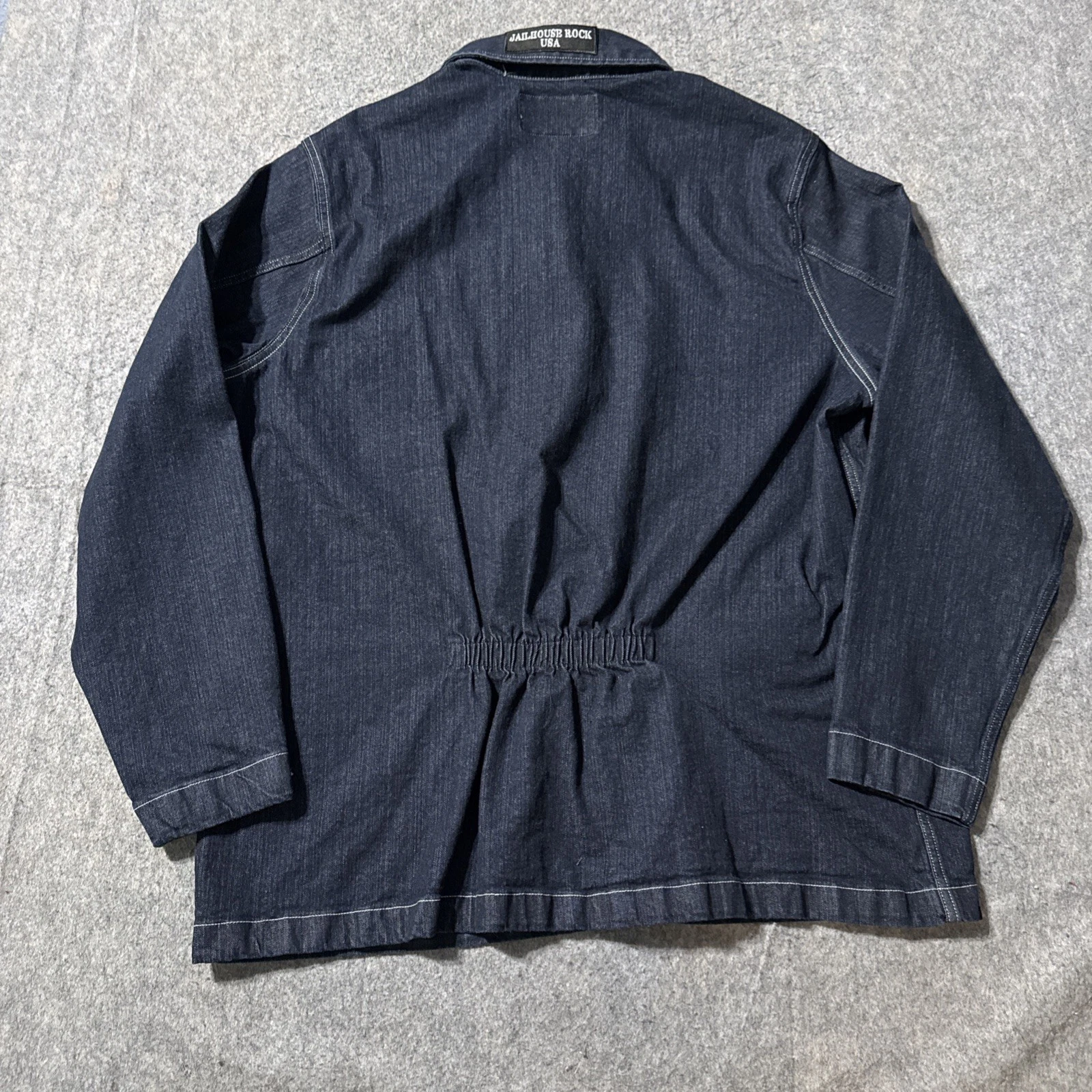 Duluth Trading Co 40 Grit Mens XL Elvis Jailhouse Rock 6240 Denim Chore Jacket - product detail image 5