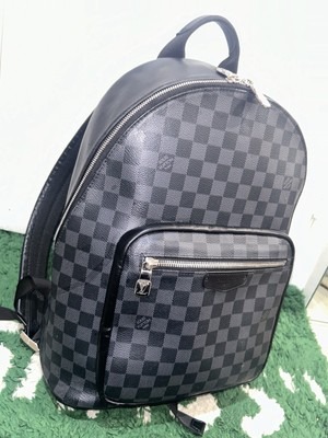 #ad LOUIS VUITTON Josh Damier Graphite Backpack Black