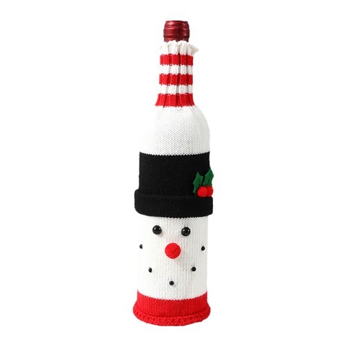 Weihnachten Weinflaschenhülle Wiederverwendbar Kreativ Weinflaschenhülle für Tischdeko - Bild 22 von 22
