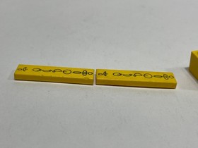 LEGO Star Wars 7141 Naboo Fighter Printed Parts Yellow Tile Cockpit Display