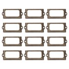 12 Pcs Metal Card Holders Etikettenhalter Vintage Metalletiketthalter