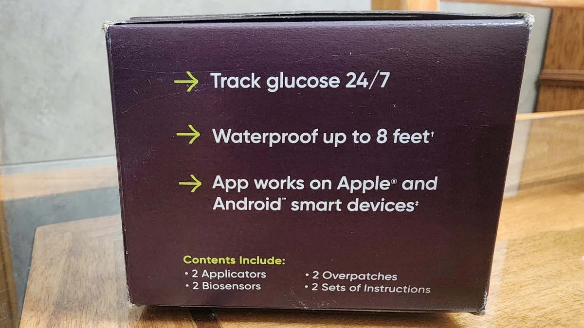 KIT BIOSENSOR GLUCOSA STELO (paquete de 2 sensores) caducidad 1-31-2027 NUEVO-SELLADO