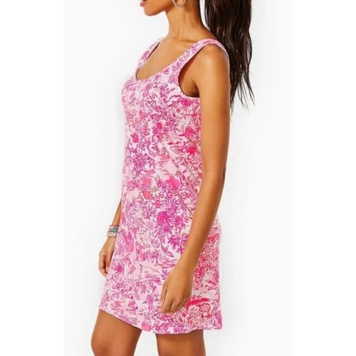 Lilly Pulitzer Plus Newberri Tank Dress Peony Pink Seaside Scene Size XXL - Picture 3 of 10