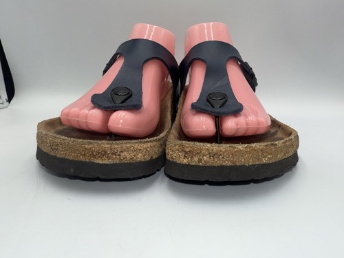 Sandali Birkenstock donna 39 blu Giza Birko-Flor slip on scarpe infradito - Foto 7 di 11
