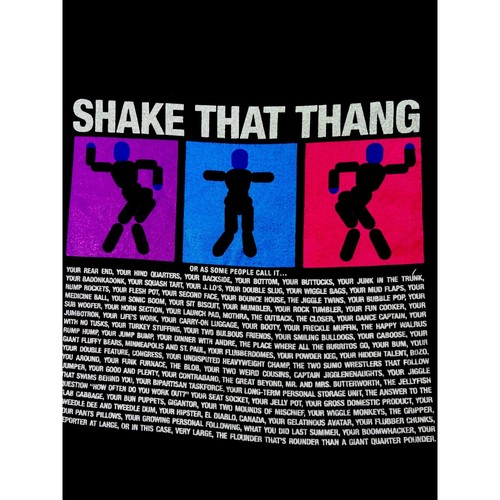BMG Blue Man Group "Shake That Thang" Grafik T-Shirt - Größe XL