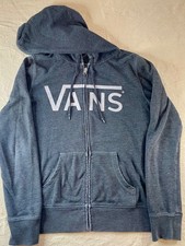 VANS Hoodie, Boys/Youth M, Hooded Sweatshirt, Jacket, Zip-Up Fleece Lined, Gray