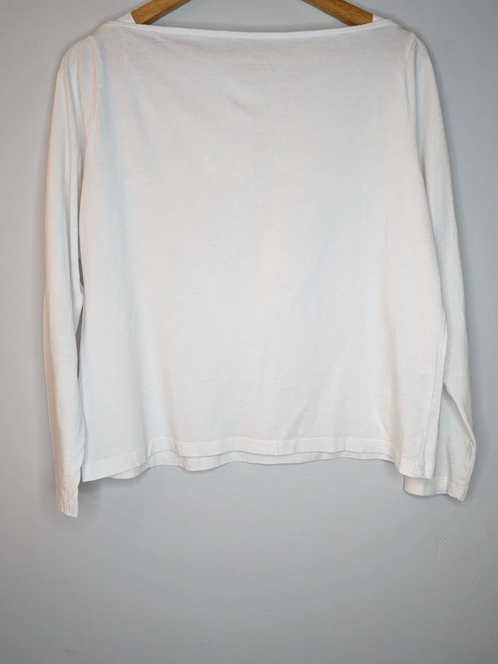 T-shirt Col Bateau Femme Mango - Blanc Taille XL - Photo 3/4