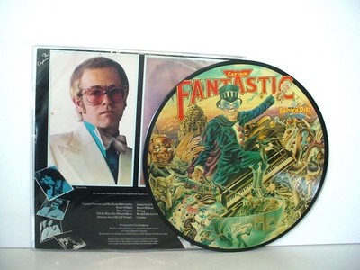 ELTON JOHN Captain Fantastic Brown Dirt Cowboy UK PICTURE DISC LP 1975 DJV 23000