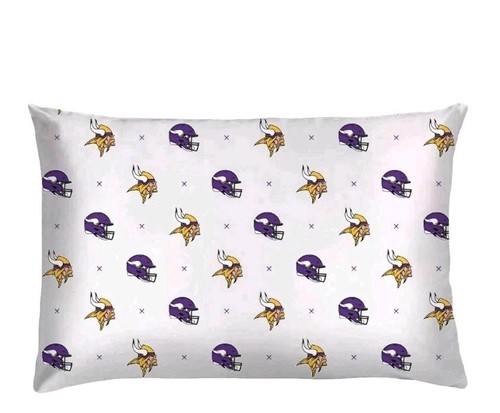 NFL Minnesota Vikings Team Logo Full 4 Piece Bedding Sheet Set - New - Picture 3 of 7