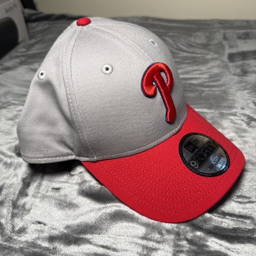 New Era Philadelphia Phillies 9Forty Adjustable Gray Hat MLB Baseball - Picture 4 of 9