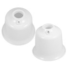  2 Pcs Bathroom Fan Cover Ceiling Dome Replacement Installation Kit