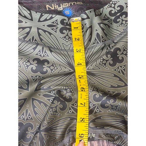 Niyama Gypsy Love Leggings Mujer S Negro Gris Estampado Yoga Pantalones Ropa Activa - Imagen 11 de 17